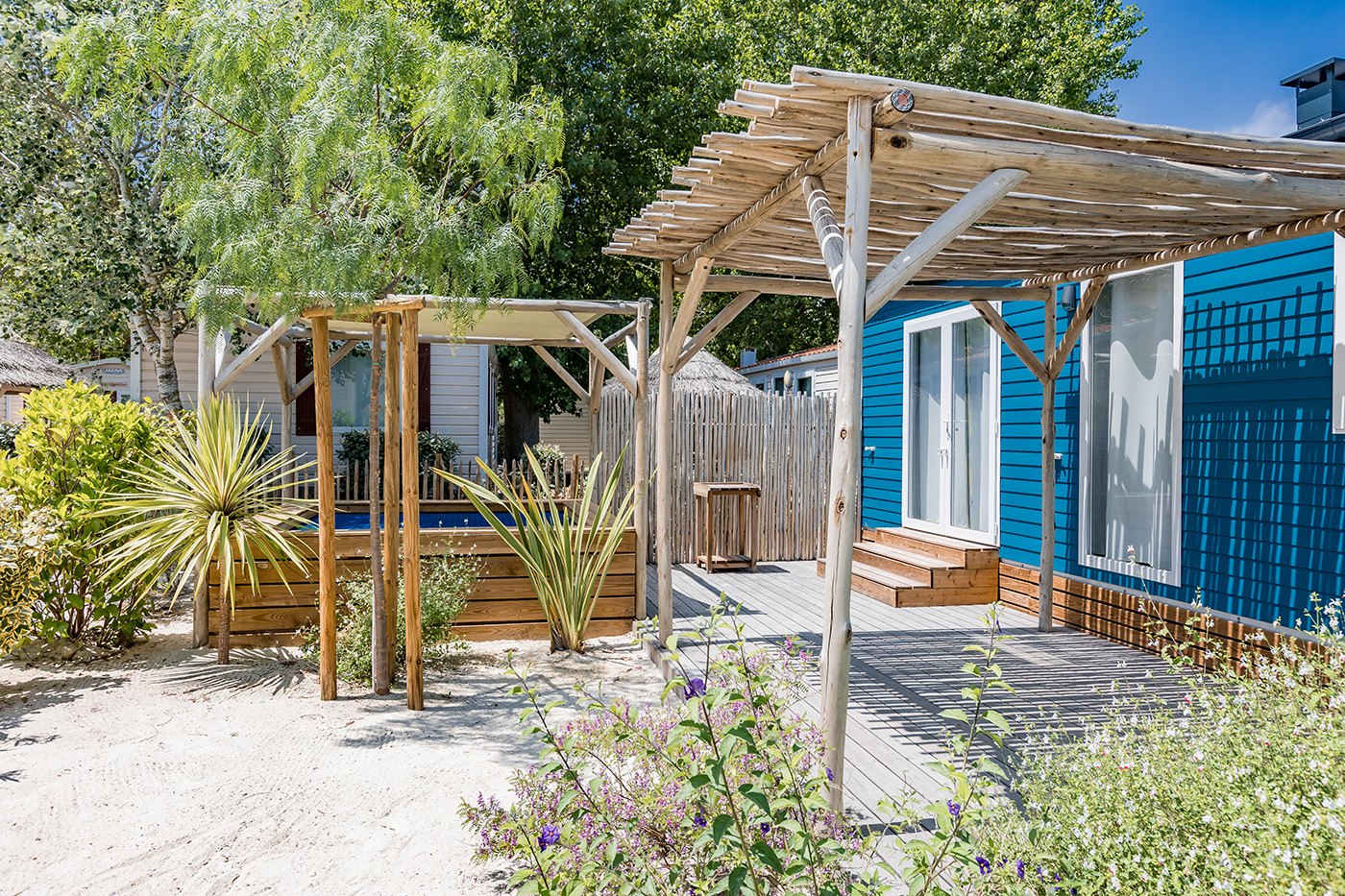 Pergolas en eucalyptus